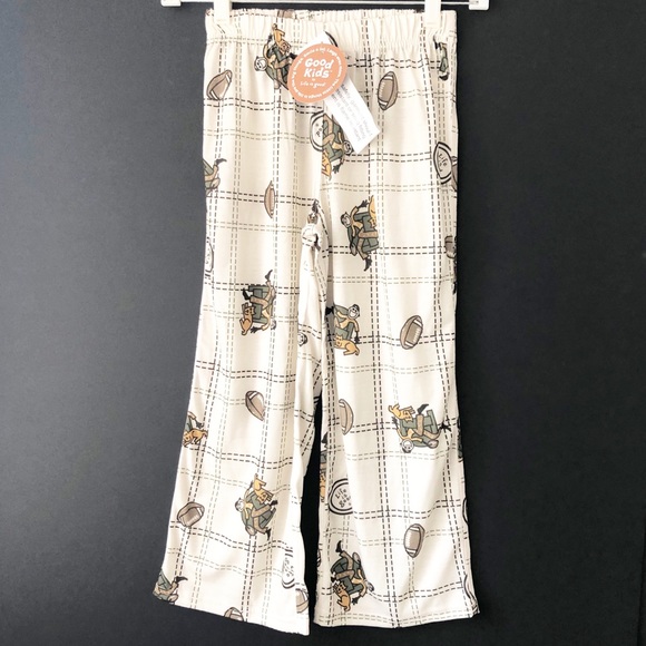 LIFE IS GOOD 🎉🎉 HP 🎉🎉 FOOTBALL 🏈 Pajama PJ PANTS Sleep Size 5/6 NWT - Picture 2 of 4